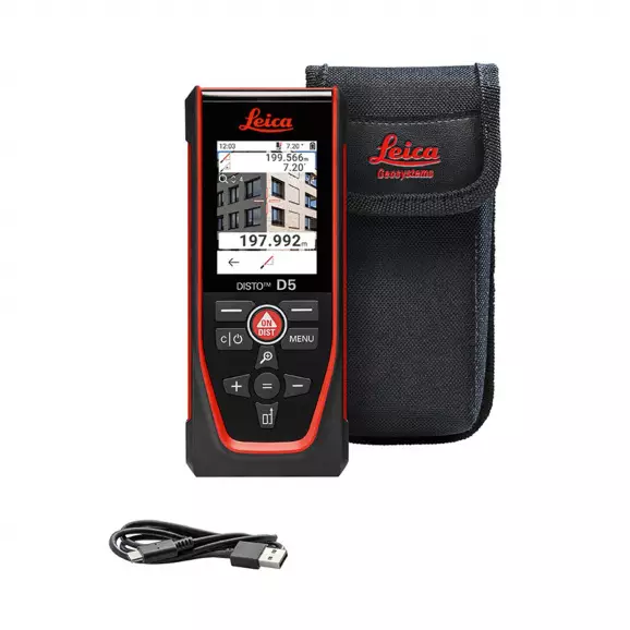 Лазерна ролетка LEICA Disto D5, 0.05-200м, ± 1.0мм, Bluetooth