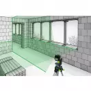 Линеен лазерен нивелир LASERLINER PocketCross-Laser 2G Set, 2 лазерни линии, точност 3.0mm/10m, автоматично - small, 258709