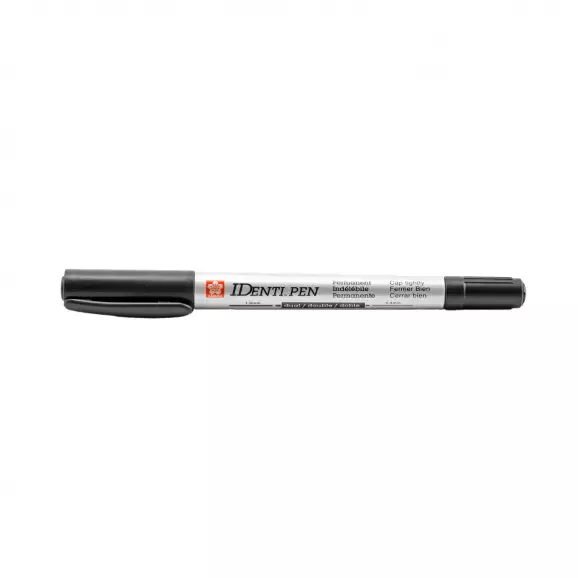 Маркер перманентен SAKURA IDenti Pen 0.4/1.0мм - черен