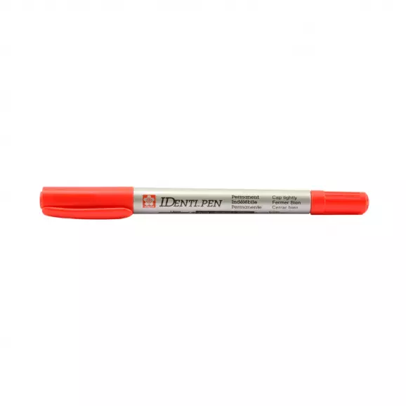 Маркер перманентен SAKURA IDenti Pen 0.4/1.0мм - червен