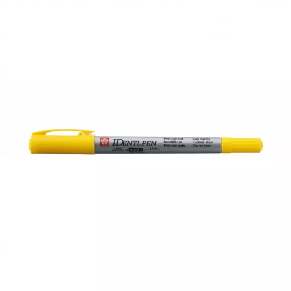 Маркер перманентен SAKURA IDenti Pen 0.4/1.0мм - жълт