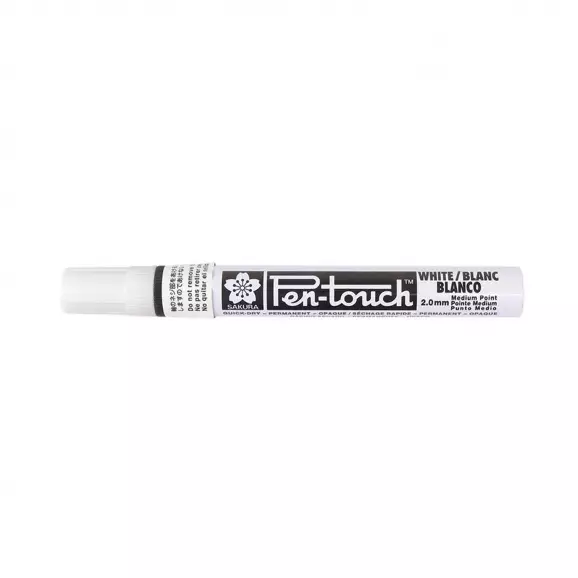 Маркер SAKURA Pen Touch Medium 2.0мм - бял