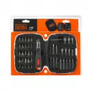 Отвертка с тресчотен механизъм с накрайници BLACK&DECKER A7039 45части, PH, PZ,SB, TX, шестостен, квадрат, двукомпонентна дръжка - small, 247373