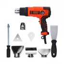Пистолет за горещ въздух BLACK&DECKER KX2200K, 2000W, 65-645°C, 360-720л/мин - small, 247315