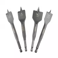 Свредлa DEWALT 20-32мм 4части, за дърво, плоски, 1/4