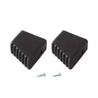 Тапи за домакински стълби KRAUSE 40x20мм/2бр, черни