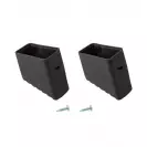 Тапи за домакински стълби KRAUSE 40x20мм/2бр, черни - small, 257095