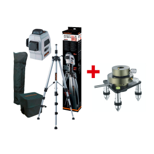 Линеен лазерен нивелир LASERLINER AutoLine Laser 3D Set + Стойка за лазерен нивелир LASERLINER PowerPlane-Laser 3D