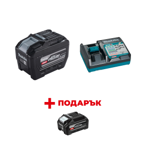 Батерия акумулаторна MAKITA XGT BL4080H + Зарядно устройство MAKITA XGT DC40RC + ПОДАРЪК :Батерия акумулаторна MAKITA XGT BL4040F