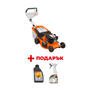 Бензинова косачка STIHL RM 253 + Масло двигателно STIHL 10W30 0.6л + Почистващ препарат STIHL Varioclean Eco 500мл
