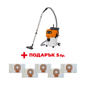 Прахосмукачка STIHL SE 122 E + Торбичка филтърна за прахосмукачка STIHL 30л