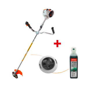 Моторна коса STIHL FS 56,0.8kW, 1.1к.с, 27.2см3 + ПОДАРЪЦИ Глава за косене STIHL AutoCut C 26-2 ф2.4мм,за косене на трева и тънки плевели + Масло двутактово STIHL НР Super 0.100л,полусинтетично