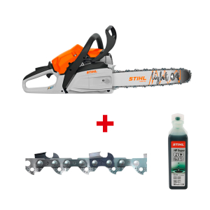 Трион верижен бензинов STIHL MS 182 + ПОДАРЪЦИ Масло двутактово STIHL НР Super 0.100л + Верига режеща STIHL Picco Super 3/8