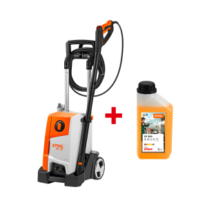 Водоструйка електрическа STIHL RE 110 + ПОДАРЪК Универсален почистващ препарат STIHL CP200 1л

