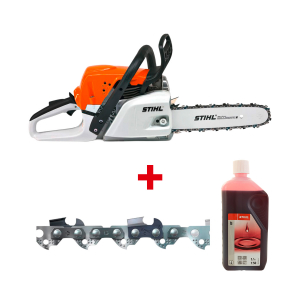 Трион верижен бензинов STIHL MS 231 + ПОДАРЪЦИ Масло двутактово STIHL HP 1л + Верига режеща STIHL Picco Super 3/8