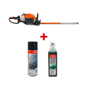 Бензинов храсторез STIHL HS 82 R + ПОДАРЪЦИ Спрей разтворител на смола STIHL 300мл + Масло двутактово STIHL НР Super 0.100л

