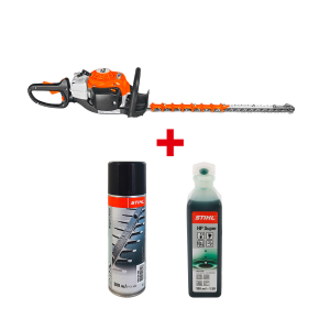 Бензинов храсторез STIHL HS 82 T,0.7kW + ПОДАРЪЦИ Спрей разтворител на смола STIHL 300мл + Масло двутактово STIHL НР Super 0.100л