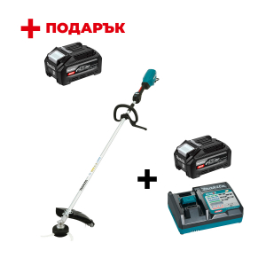 Акумулаторна коса MAKITA UR017GZ + Зарядно устройство MAKITA DC40RC XGT + Батерия акумулаторна MAKITA XGT BL4040F + ПОДАРЪK: Батерия акумулаторна MAKITA XGT BL4040F

