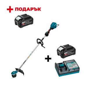 Акумулаторна коса MAKITA UR003GZ01 + Зарядно устройство MAKITA DC40RC XGT + Батерия акумулаторна MAKITA XGT BL4040F + ПОДАРЪK: Батерия акумулаторна MAKITA XGT BL4040F

