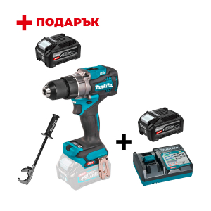 Акумулаторен винтоверт MAKITA DF001GZ + Зарядно устройство MAKITA DC40RC XGT + Батерия акумулаторна MAKITA XGT BL4040F +
ПОДАРЪК: Батерия акумулаторна MAKITA XGT BL4040F
