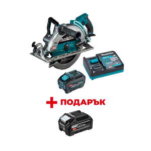 Акумулаторен циркулярен трион MAKITA RS002GT101 + ПОДАРЪК: Батерия акумулаторна MAKITA XGT BL4040F
