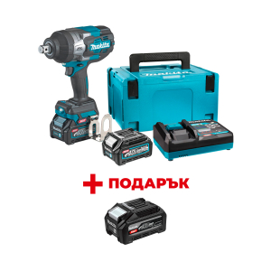 Акумулаторен гайковерт ударен MAKITA TW001GD201+ ПОДАРЪК: Батерия акумулаторна MAKITA XGT BL4040F
