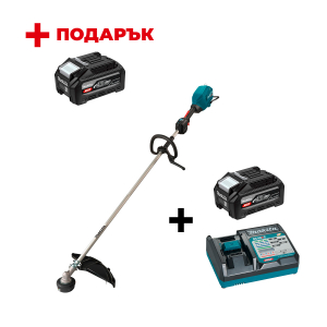 Акумулаторна коса MAKITA UR007GZ01 + Зарядно устройство MAKITA DC40RC XGT + Батерия акумулаторна MAKITA XGT BL4040F + ПОДАРЪK: Батерия акумулаторна MAKITA XGT BL4040F

