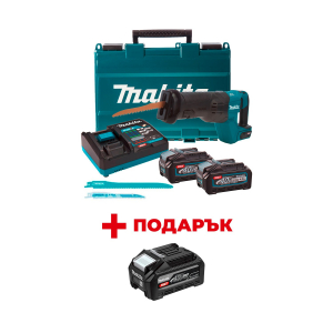 Акумулаторен саблен трион MAKITA JR001GM201 + ПОДАРЪК: Батерия акумулаторна MAKITA XGT BL4040F
