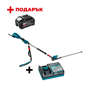 Акумулаторен храсторез MAKITA UN001GZ + Зарядно устройство MAKITA DC40RC XGT + ПОДАРЪK: Батерия акумулаторна MAKITA XGT BL4040F

