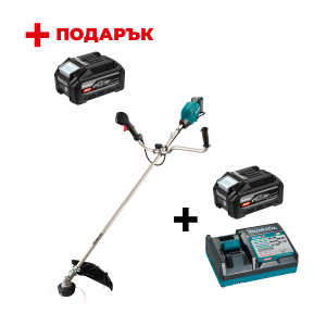 Акумулаторна коса MAKITA UR006GZ02 + Зарядно устройство MAKITA DC40RC XGT + Батерия акумулаторна MAKITA XGT BL4040F + ПОДАРЪK: Батерия акумулаторна MAKITA XGT BL4040F

