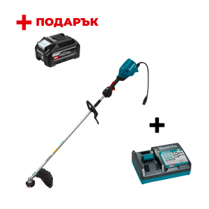 Акумулаторна коса MAKITA UR201CZ + Зарядно устройство MAKITA DC40RC XGT + ПОДАРЪK: Батерия акумулаторна MAKITA XGT BL4040F

