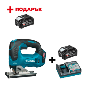 Акумулаторен прободен трион MAKITA JV002GZ + Зарядно устройство MAKITA DC40RC XGT + Батерия акумулаторна MAKITA XGT BL4040F +
ПОДАРЪК: Батерия акумулаторна MAKITA XGT BL4040F
