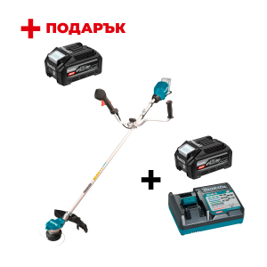 Акумулаторна коса MAKITA UR002GZ01 + Зарядно устройство MAKITA DC40RC XGT + Батерия акумулаторна MAKITA XGT BL4040F + ПОДАРЪK: Батерия акумулаторна MAKITA XGT BL4040F

