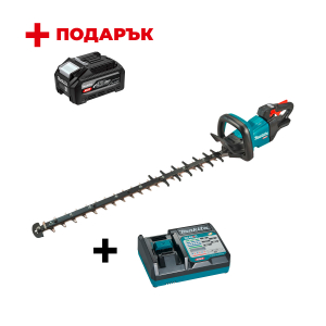 Акумулаторен храсторез MAKITA UH007GZ + Зарядно устройство MAKITA DC40RC XGT + ПОДАРЪK: Батерия акумулаторна MAKITA XGT BL4040F

