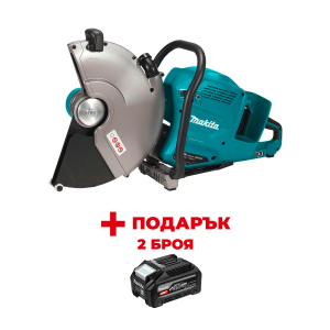 Акумулаторен ъглошлайф MAKITA CE002GZ01 + ПОДАРЪЦИ: Батерия акумулаторна MAKITA XGT BL4040F - 2 бр.

