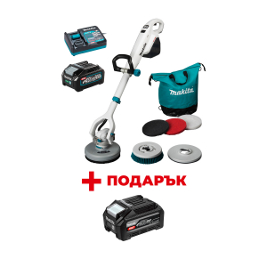 Акумулаторна полирмашина MAKITA PS001GM101 + ПОДАРЪК: Батерия акумулаторна MAKITA XGT BL4040F
