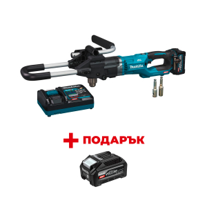Акумулаторен свредел за земя MAKITA DG001GM105 + ПОДАРЪК: Батерия акумулаторна MAKITA XGT BL4040F
