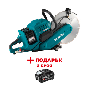 Акумулаторен ъглошлайф MAKITA CE001GZ01 + ПОДАРЪЦИ: Батерия акумулаторна MAKITA XGT BL4040F - 2 бр.
