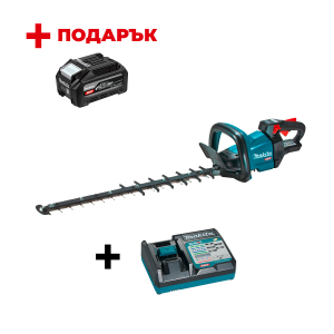 Акумулаторен храсторез MAKITA UH006GZ + Зарядно устройство MAKITA DC40RC XGT + ПОДАРЪK: Батерия акумулаторна MAKITA XGT BL4040F
