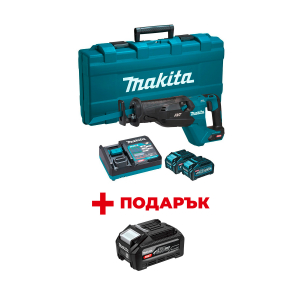 Акумулаторен саблен трион MAKITA JR002GM201 + ПОДАРЪК: Батерия акумулаторна MAKITA XGT BL4040F
