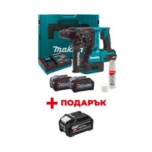 Акумулаторен перфоратор MAKITA HR003GM201 + ПОДАРЪК: Батерия акумулаторна MAKITA XGT BL4040F
