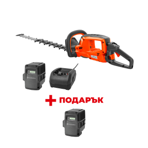 Акумулаторен храсторез HUSQVARNA 522i HD60 Solo + Зарядно устройство HUSQVARNA QC250 + Батерия акумулаторна HUSQVARNA BLi200 + ПОДАРЪК: Батерия акумулаторна HUSQVARNA BLi200