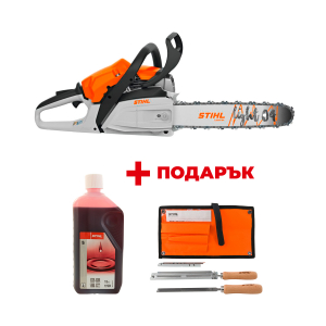 Трион верижен бензинов STIHL MS 212 + ПОДАРЪК: Масло двутактово STIHL HP 1л + Комплект за заточване на верига STIHL 1/4