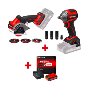 Акумулаторен ъглошлайф EINHELL TP-CO 18/76-C Li BL+Акумулаторен ъглошлайф EINHELL TP-CO 18/76-C Li BL+ Стартов компплект Power X-Change 18 V / 4,0 Ah PLUS на специална цена 4,99 €