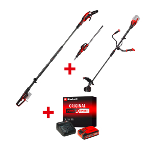 Акумулаторна коса EINHELL GP-BC 36/430 Li BL-Solo+Акумулаторна кастрачка за клони EINHELL GP-HC 18/5020 Li T BL-Solo+Стартов компплект Power X-Change 18 V / 4,0 Ah PLUS на специална цена 4,99 €