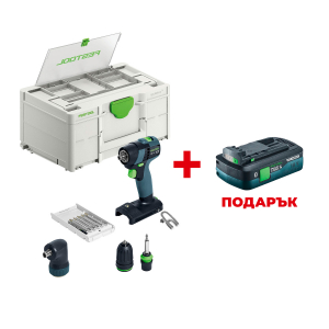 Акумулаторен винтоверт FESTOOL TXS 18-Basic-Set +  ПОДАРЪК: Батерия акумулаторна FESTOOL BP 18 TBX 4 C-ASI
