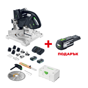 Шлайф вибрационен акумулаторен FESTOOL DTSC 400-Basic +  ПОДАРЪК: Батерия акумулаторна FESTOOL BP 18 Li 3.0 Ergo-I