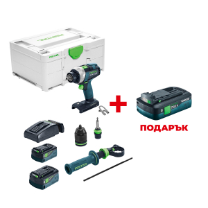 Акумулаторен ударен винтоверт FESTOOL TDC 18/4 5.0/4.0 I-Plus +  ПОДАРЪК: Батерия акумулаторна FESTOOL BP 18 TBX 4 C-ASI