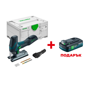 Акумулаторен прободен трион FESTOOL PSC-E 18 EB-Basic +  ПОДАРЪК: Батерия акумулаторна FESTOOL BP 18 TBX 4 C-ASI